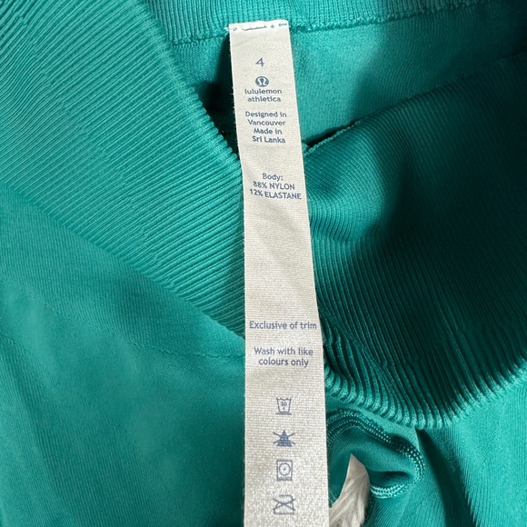 Lululemon Zone In Tight Forage Teal Green Size 4 Leggings - Picture 8 of 8